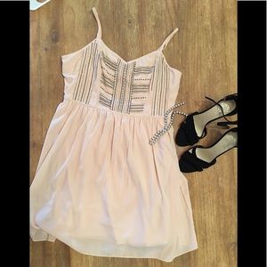 American eagle light pink baby doll dress size 12